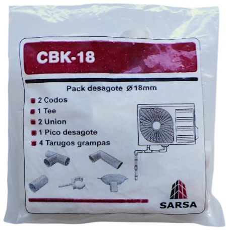 KIT DE DESAGOTE DIAMETRO 18MM CBK-18 - N°20