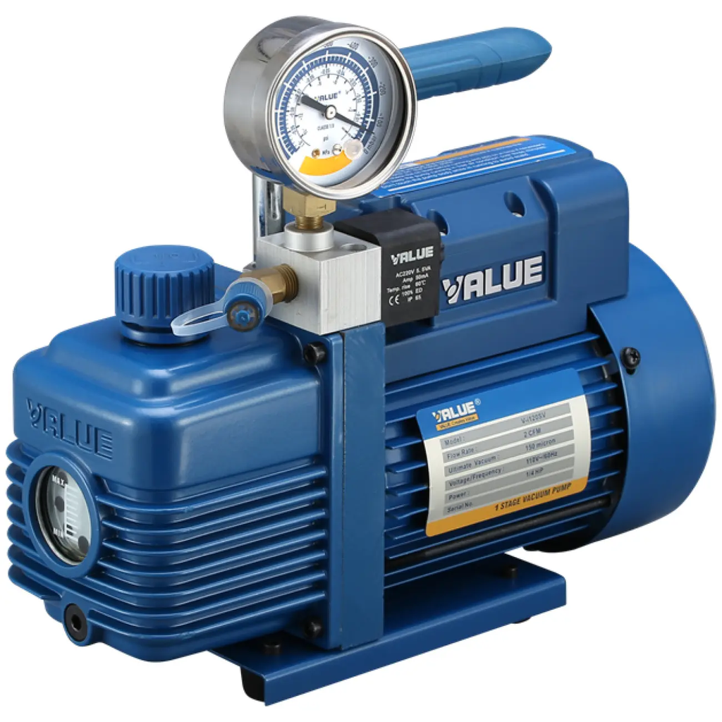 BOMBA DE VACIO - VALUE - V-I220SV - 1/3HP (C/VACUOMETRO) - 2 ETAPAS