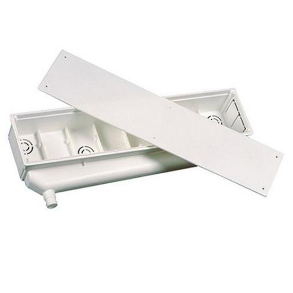 CAJA DE PRE INSTALACION BLANCA CON TAPA SALIDA VERTICAL - CAJA