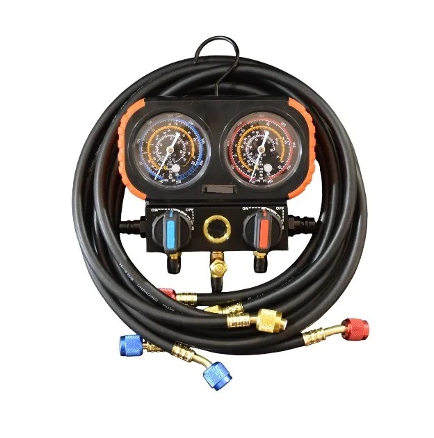 MANIFOLD PREMIUM R32-R134a-R410a-R22 CON MANGUERAS