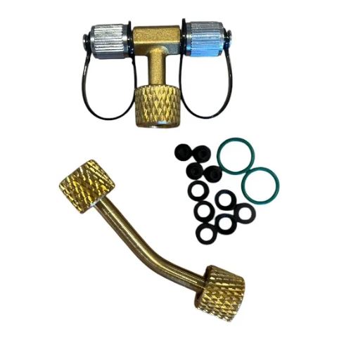 CONEXION EN "Y" ELITECH -  1/4FM x 1/4FM x 1/4FH - PARA ALTO VACIO Y RECUPERACION