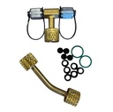 CONEXION EN "T" ELITECH -  1/4FM x 1/4FM x 1/4FH - PARA ALTO VACIO Y RECUPERACION