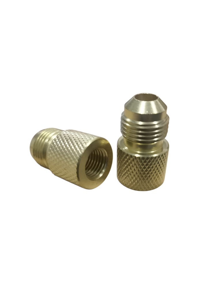 ADAPTADOR UNION REDUCCION 3/8 FLARE MACHO X 1/4 FLARE HEMBRA