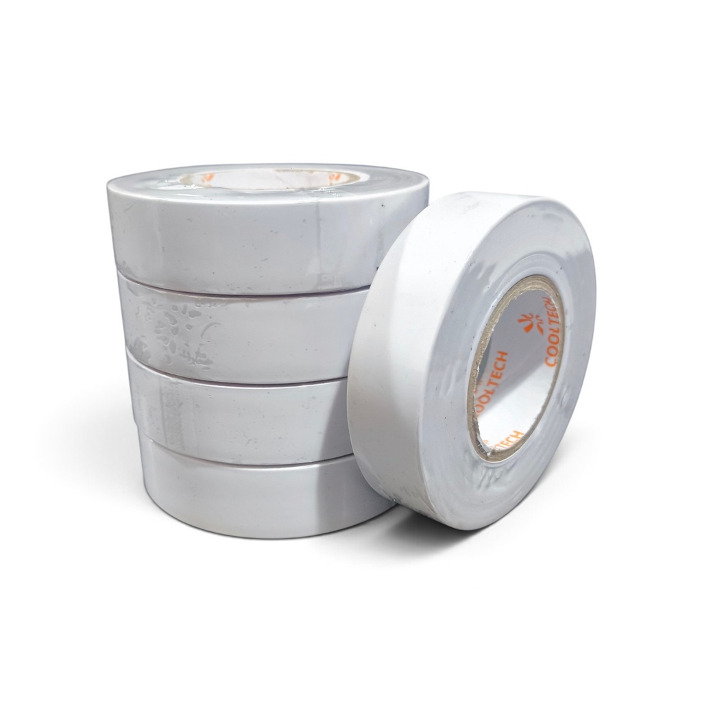 CINTA AISLADORA ELECTRICA BLANCA 18MTS PVC - 0.18MM*19MM*18M