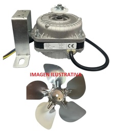 [FOR-5AL] MOTOR FORZADOR 0,20 CUADRADO 5W - FOR-5W-ALU - CON ASPA Y SOPORTE
