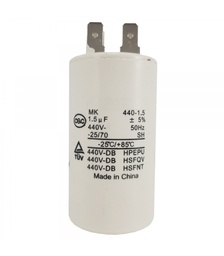 [CA-BB60-1.5-440] CAPACITOR DE MARCHA 1.5 MF 440V - CA-BB60-1.5-440 PLASTICO