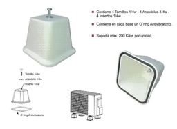 [SP-B] KIT DE 4 SOPORTES DE APOYO DE UNIDAD CONDENSADORA  SP-B